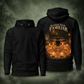 Summon Your Familiar Hoodie, printed back and plain front on misty sage